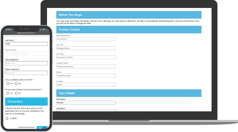 Custom Application Forms